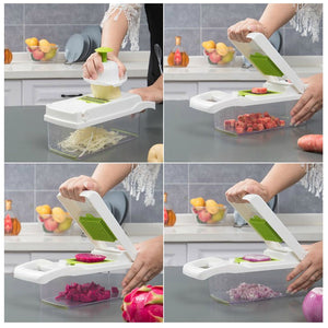 DOUBLE-HEAD MULTI-FUNCTION VEGETABLE CUTTER